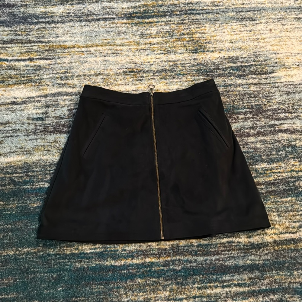 Black Suede Skirt